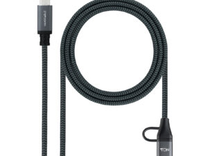 Nanocable USB-C a USB-A+USB-C/M