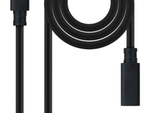 Nanocable USB-C 3.2 M/H 50cm Negro