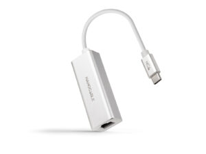 Adaptador Nanocable USB-C a RJ45 Plata