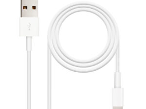 Nanocable Lightning/M a USB-A/M 2m Blanco