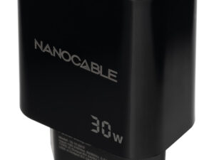 Cargador Pared Nanocable USB-A/C 30W Negro