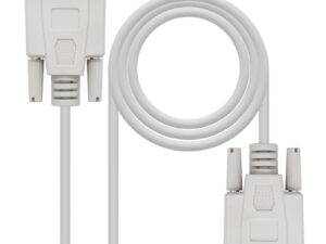 Nanocable DB9/M a DB9/H 1.8m Beige