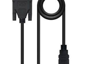 Nanocable DVI 18+1/M a HDMI A/M 1.8m Negro
