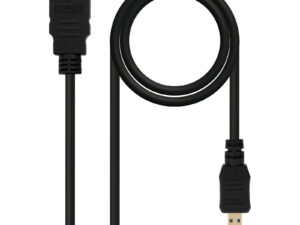 Nanocable HDMI A/M a HDMI D/M 0.8m Negro