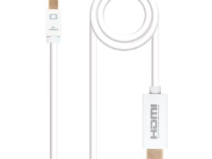 Nanocable Mini DP/M a HDMI/M 2m Blanco
