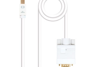 Nanocable Mini DP/M a VGA/M 3m Blanco