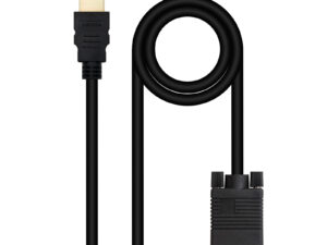 Nanocable HDMI/M a VGA/M 1.8m Negro
