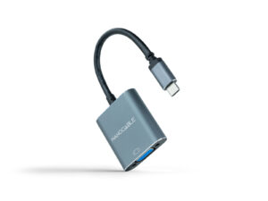 Adaptador Nanocable USB-C a VGA Gris