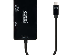 Nanocable USB-C/M a VGA/DVI/HDMI/H 0.1m