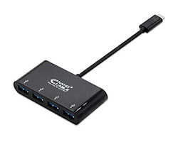 Hub Nanocable USB-A 3.0 a 4xUSB-A 3.1 Gris