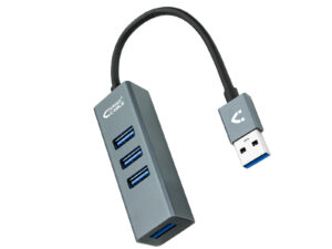 Hub Nanocable USB-A 3.0 a 4xUSB-A 3.1 Gris