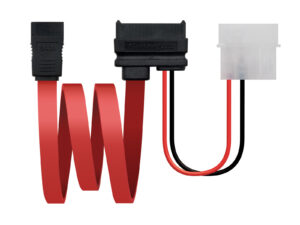 Nanocable SATA1 a SATA1/Molex 15cm