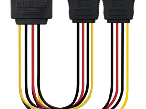 Nanocable SATA/M a 2xSATA/H 20cm