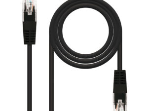 Nanocable RJ45 Cat5e UTP AWG24 1m Negro