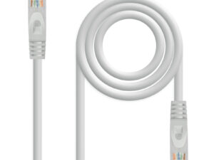 Latiguillo Nanocable Cat.6a 25cm Gris