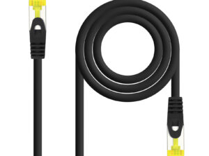 Latiguillo Nanocable Cat6a 30cm Negro