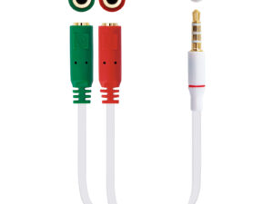 Nanocable Audio 3.5mm/M a 2x3.5mm/H 20cm