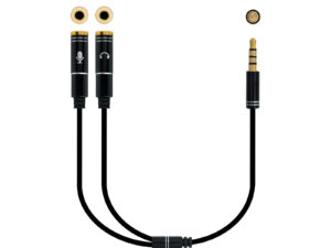 Nanocable Audio 3.5mm/M a 2x3.5mm/H 30cm
