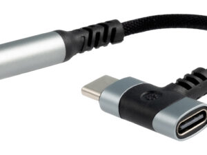 Nanocable USB-C/M+USB-C/H a 3.5mm 0.1m