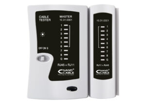 Tester Nanocable para RJ11/RJ12/RJ45 Gris