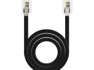 Nanocable RJ11 a RJ11 2m Negro