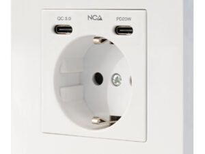Enchufe de Pared Nanocable Schuko/2xUSB-C