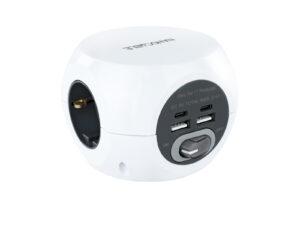 Regleta Nanocable 3 Tomas 4xUSB Interruptor