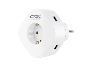 Cargador de Pared Nanocable 1USB-A 1USB-C