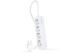 Regleta Nanocable 4xSchuko 1.4m Blanca