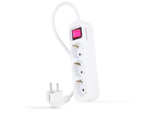Regleta Nanocable 3xSchuko Interruptor