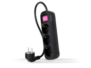 Regleta Nanocable 3xSchuko Interruptor