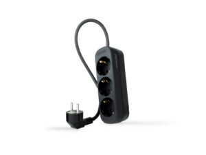 Regleta Nanocable 3xSchuko 1.4m Negra