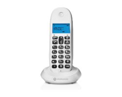 Teléfono Inalámbrico Motorola C1001CB+ LCD DECT Blanco