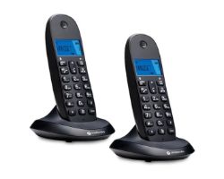 Teléfono Inalámbrico Motorola C1002CB+ Pack Duo Negro