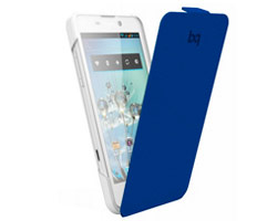Funda BQ Aquaris 4.5" Blanca/Azul