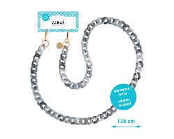 Cadena ZANAÉ Summer Marble Harmony 130cm Gris