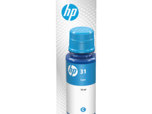 Botella de Tinta HP 31 Cian 70ml 8000 páginas