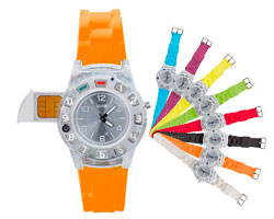Bi-Watchphone OLYMPIA Manos Libres, Agua Resist.Naranja