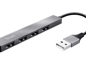 Hub Trust Halyx USB 2.0 a 4xUSB 2.0 Aluminio