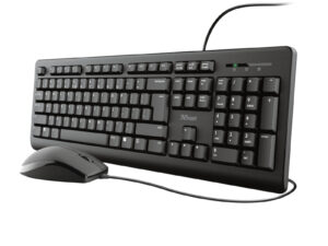 Teclado+Ratón Trust TKM-250 USB 1.8m Negro
