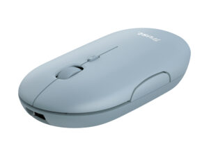 Ratón Trust Puck Óptico RF 2.4GHz Bluetooth Azul