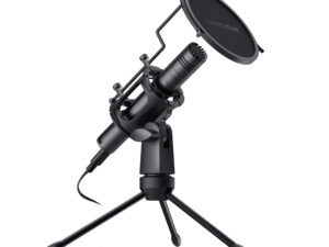 Micrófono Trust GXT241 Velica USB Trípode Negro