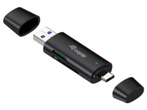 Lector de Tarjetas EQUIP USB-A/USB-C Negro
