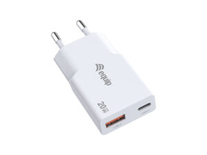 Cargador de Pared EQUIP GaN USB-A/C 20W Blanco