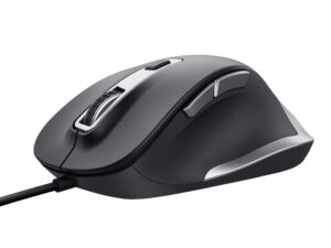 Ratón Trust Fyda Óptico USB-A 2.0 5000dpi Negro