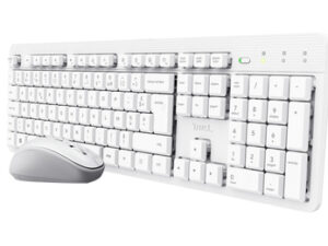 Teclado+Raton TRUST ODY II RF Wireless Blanco