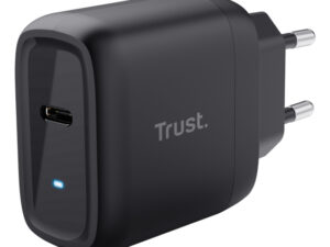 Cargador Pared Trust Maxo GaN 45W 1xUSB-C Negro