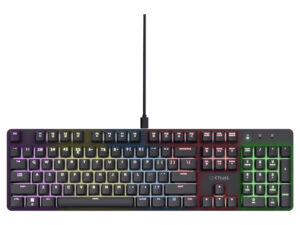 Teclado Gaming Trust GXT 871 Zora RGB USB Negro