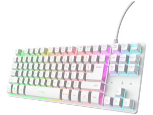 Teclado Trust GXT 833W Thado TKL USB-A Blanco