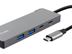 Adaptador Trust Dalyx 5en1 USB-C Gris